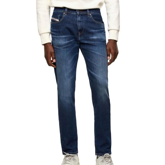 Jeans Slim Bleu foncé classique homme Diesel D-strukt