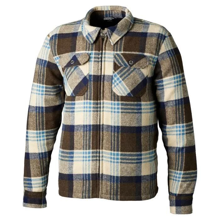 Chemise moto RST Brushed CE - marron - XL - Homme - Manches longues - Respirant
