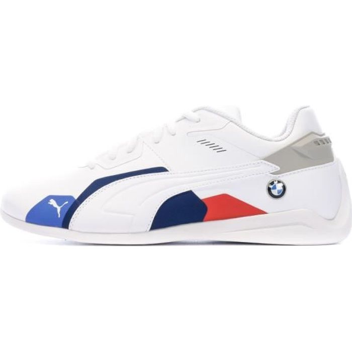 Baskets Blanches Homme Puma BMW Drift Blanc Cdiscount Chaussures