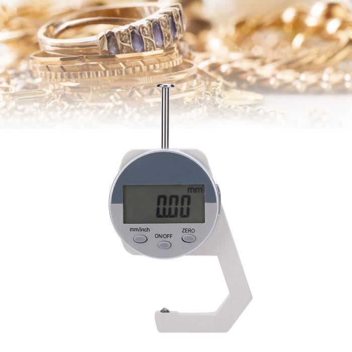 Jauge D'Épaisseur Numérique Portable 0-12.7mm – Précision 0.01mm – Écran LCD Pour Cuir, Papier, Tissu
