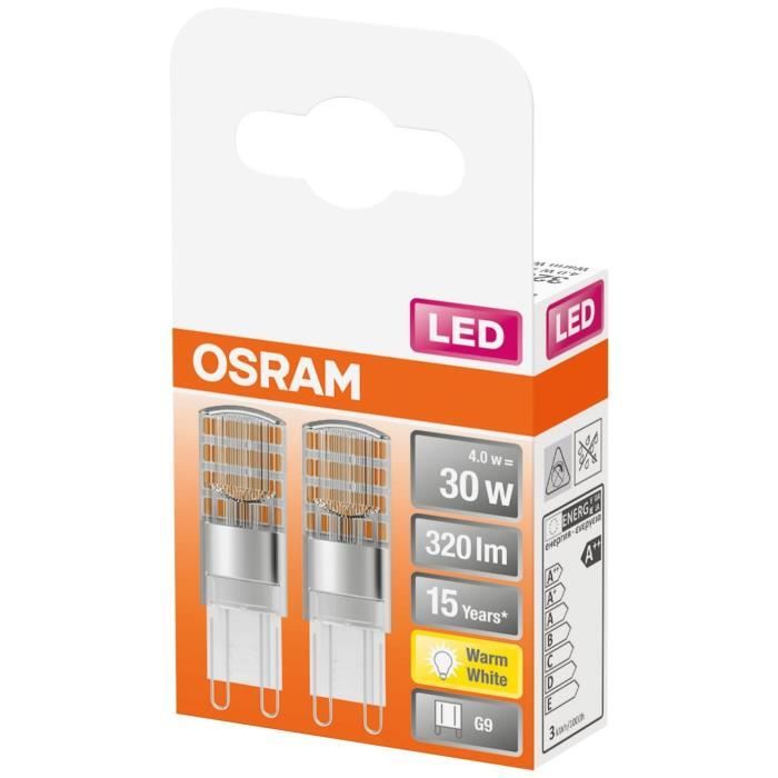 OSRAM BTE2 Ampoule LED Capsule =30 G9 chaud