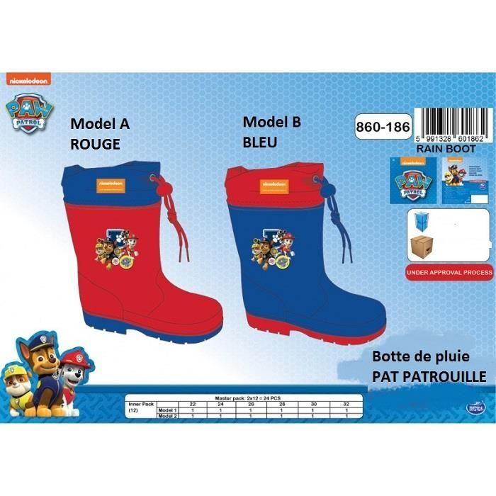 botte de pluie pat patrouille