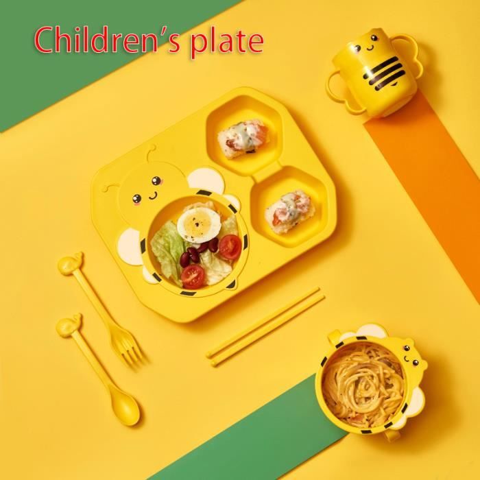 Ensemble Vaisselle Enfant Hulk Superhero - Assiette Et Couverts Inox Réutilisables, Set Table Enfant Résistant