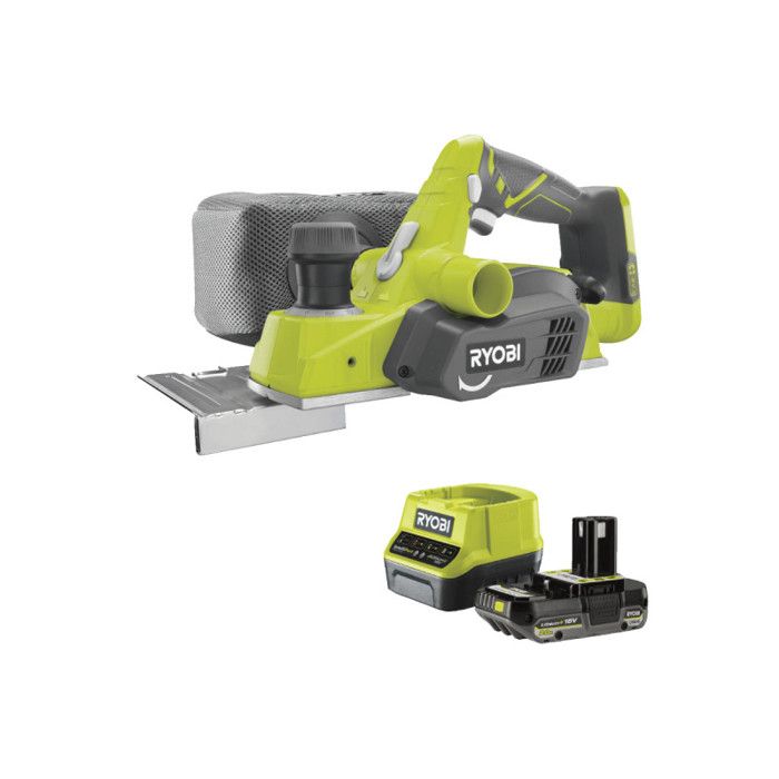 Pack RYOBI Rabot R18PL 0 18V One+ 82mm 1 batterie 2.0Ah 1 chargeur rapide RC18120 120