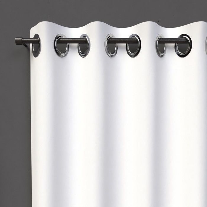 Enjoy Home Rideau Occultant avec 8 Oeillets Polyester Blanc 140x240 cm