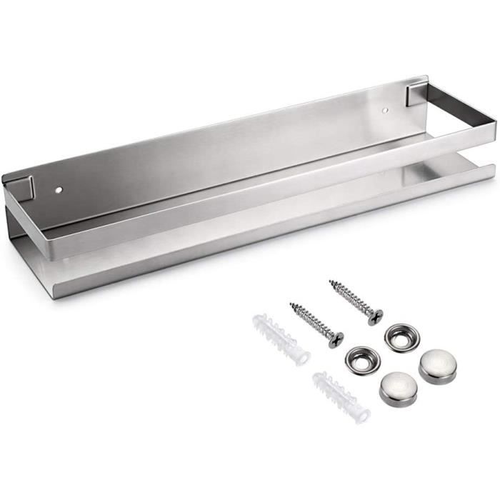 304 Étagère Murale En Acier Inoxydable Nickel Noir 3 Support De Douche à Deux Niveaux Robuste Pour Hôtel, Étagère De Salle De Bain, Rangement Pour Organisateur - Chine Étagère De Coin, étagère Murale