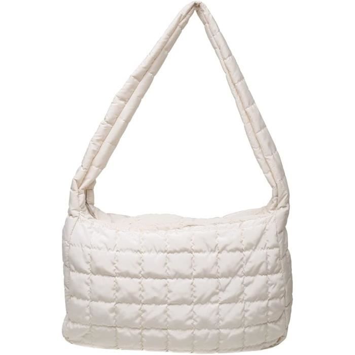Sac à Bandoulière Rejolly Matelassé – Résistant à L'eau – Pour Raquette De Tennis, Pickleball, Badminton – 30x10x46 Cm – Confortable Et Tendance