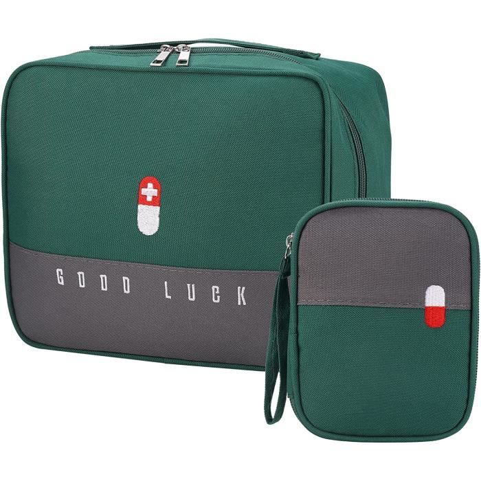 Trousse De Secours Vide 28 X 19 X 20 Cm – Sac Premier Secours Imperméable En Nylon Avec Croix Rouge, Pour Maison, Voiture, Voyage Et Camping