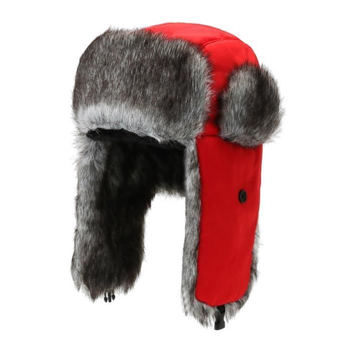 Chapka Imperméable Noire Fourrée - Bonnet Chaud Unisexe Pour L'hiver - NEUF Avec étiquettes
