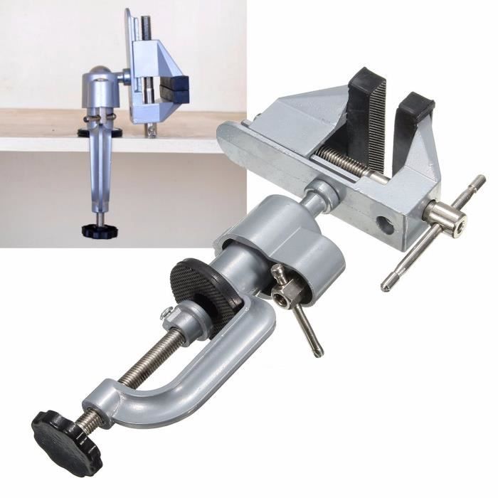 Mini étau De Table Rotatif Avec Ventouse - 2 Pièces - Pour Bijouterie, Modélisme Et Petits Travaux