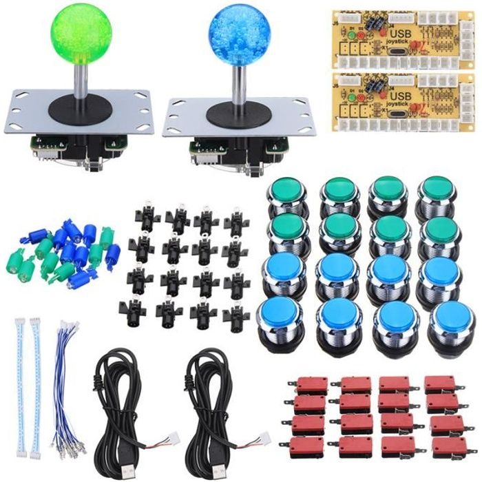 TEMPSA Arcade Joystick 2 Joueurs Bouton LED Zéro Délai USB Cdiscount
