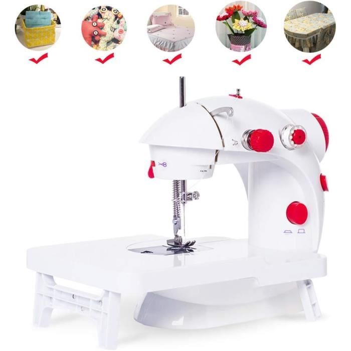 Machine à Coudre Débutants Telituny - 12 Points, Portable Avec Table Extension Et Kit Accessoires