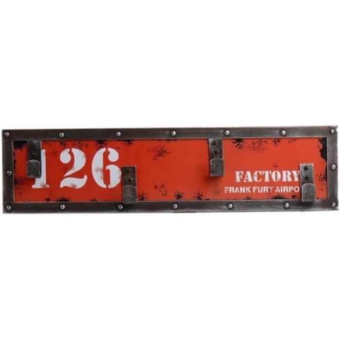 Plaque vintage en métal avec motif de tracteur et de passage, panneaux