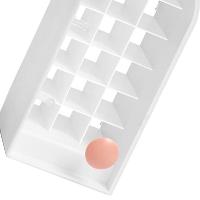 3 Organisateurs Rouge à Lèvres Acrylique - 30 Grilles Total, 2.5x2.5cm Par Case