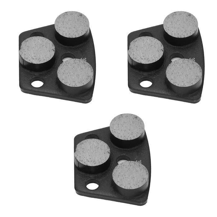 Lot De 3 Disques De Meulage Trapézoïdaux Diamant Grain 30 - Pour Béton, Peinture De Sol, Ponceuse Béton (trou 6mm)