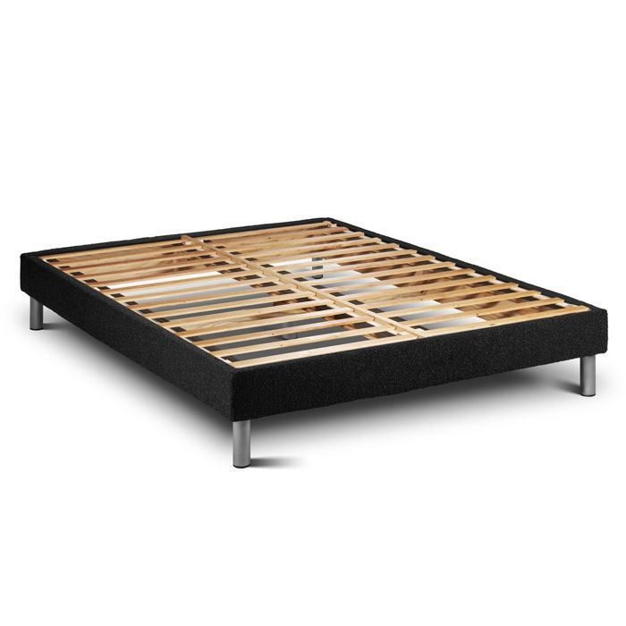 Sommier KIT VITALSOM Noir 140 x 200 cm