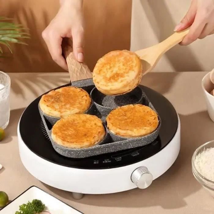 Poole cropes Pot d'oeufs, aluminium antiadhsif 4 trous Crope