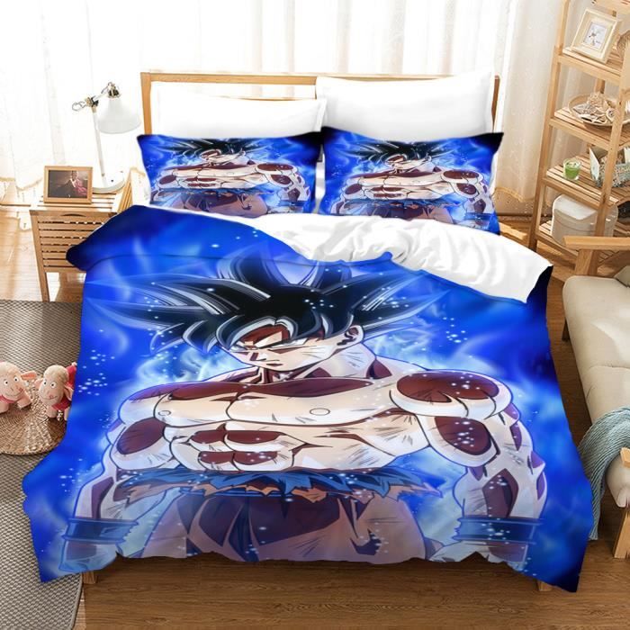 Housse De Couette DRAGON BALL Z 140x200 Vintage 1989 Toei Animation Fabriquée En France