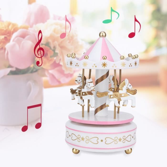 ACTUEL Boite à musique carrousel 18CM pas cher