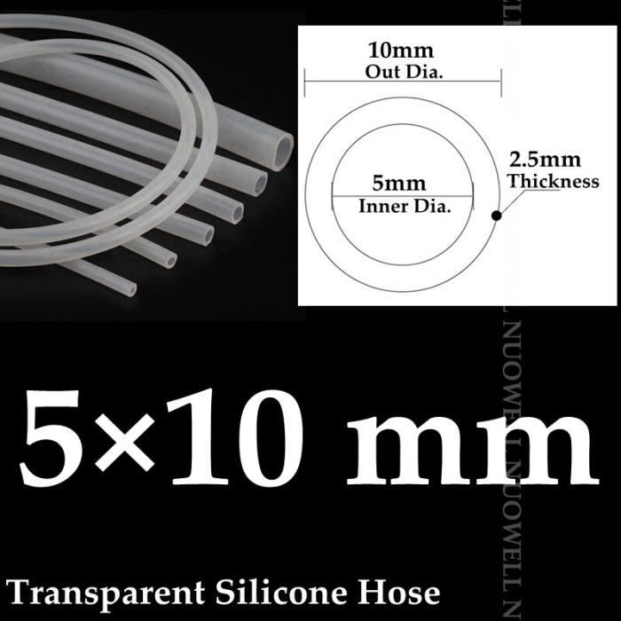 Tuyau PVC Alimentaire Transparent 5X8 - 25 Mètres