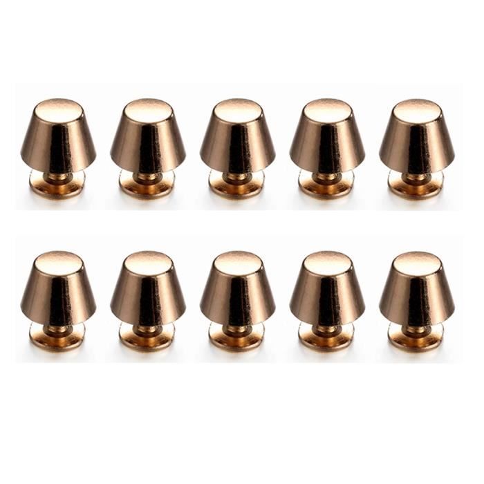 Lot De 10 Dés à Coudre En Métal Forme Seau Doré - Anti-dérapants, Pour Couture Et Broderie