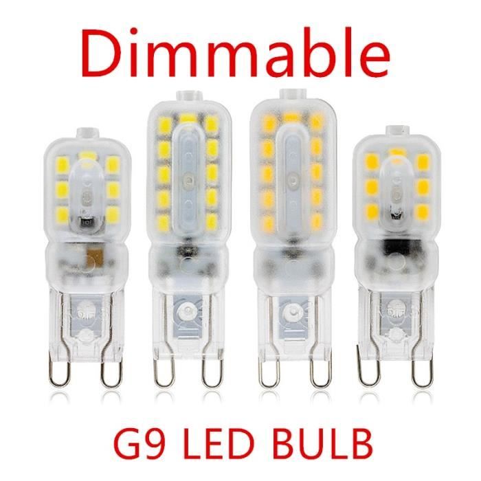 Ampoules Halogènes G9 Dimmable - 42W 630 Lumens Blanc Chaud 2800K | Lot De 2