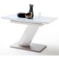 Table Extensible Design Coloris Blanc Brillant L 120 160 X H 76 X P 80 Cm Achat Vente Table Basse Table Blanc Brillant Cdiscount
