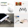 Mini Adaptateur USB/Micro USB Pour Enceinte Bose SoundLink Revolve Android ARGENT Souris Clavier Cle-1