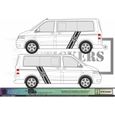 Volkswagen Transporter T4 T5 T6 Bandes latérales Logo - NOIR - Kit Complet - Tuning Sticker Autocollant Graphic Decals-1