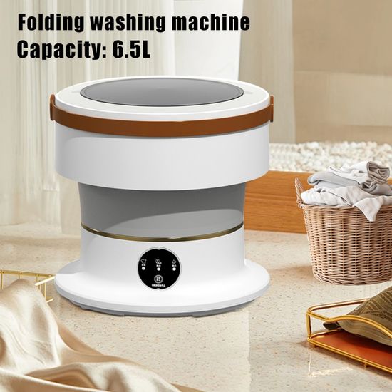 Mini Machine à Laver Portable Rechargeable USB - Pour Sous-vêtements, Chaussettes, Idéale Voyage, Camping, Petits Espaces - 2