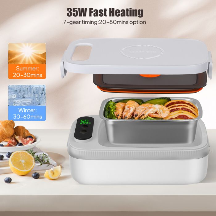 Gamelle Chauffante, 1L 60W Lunch Box Chauffante, Boîte à Déjeuner — free download