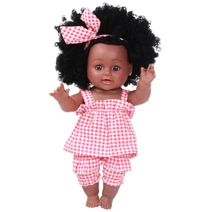 Poupée afro-américaine réaliste de 19 pouces pour fille, peau foncée, jouet  lavable en vinyle pour nouveau-né, poupées d'art à collectionner -  AliExpress