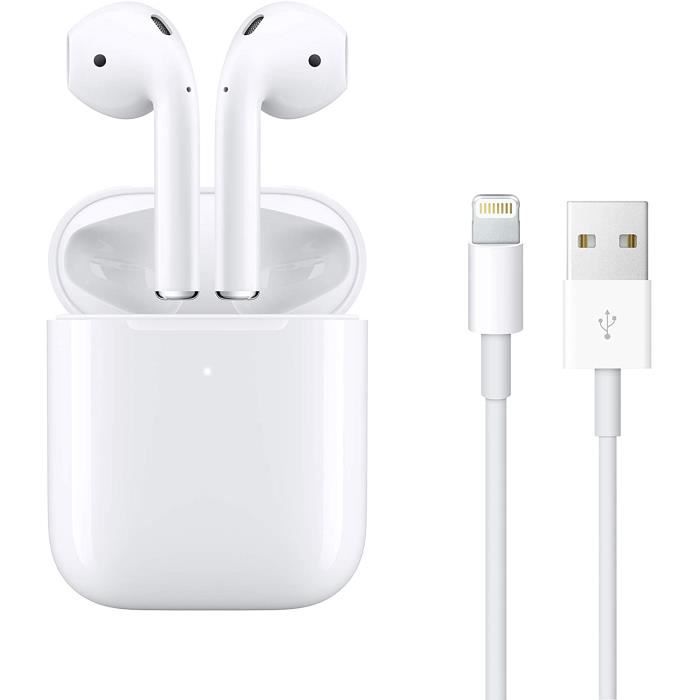 Étui De Recharge Remplacement Pour AirPods Pro 1 & 2 - Batterie 670 MAh - Charge Sans Fil Qi Et Filaire USB-C/Lightning