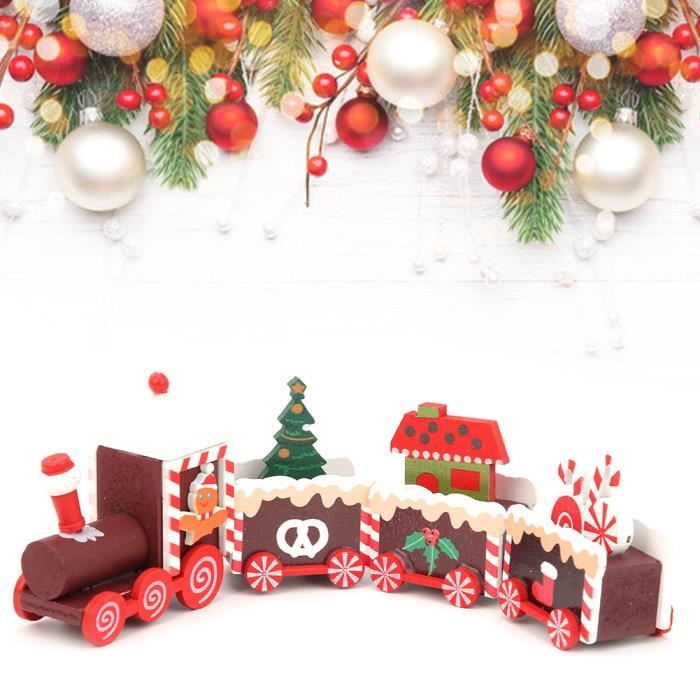 Train De Noël Suspendu VATOS 2-en-1 – Jouet Avec Lumière Et Son – Circuit Autour/Sous Le Sapin – Décoration Intérieure Noël – Couleurs Rouge/Vert
