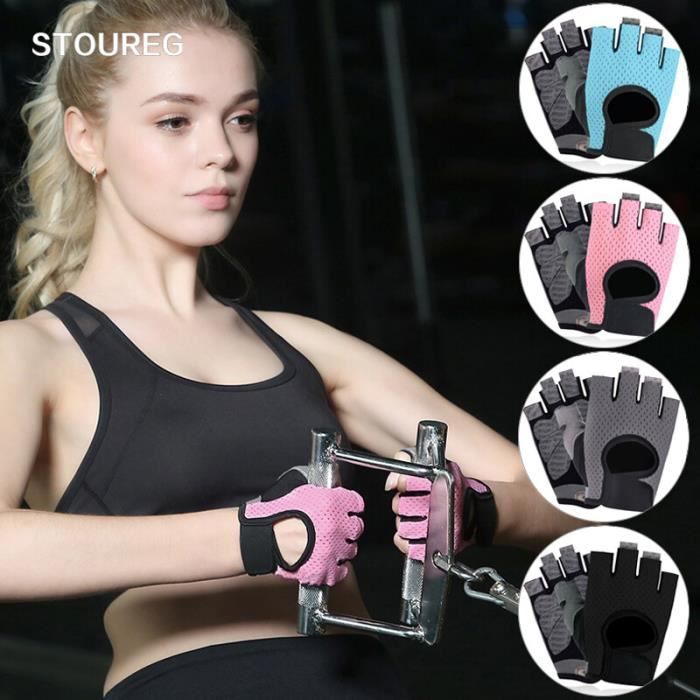 Gants D'haltérophilie Pour Femme ITP - Doigts Coupés, Rembourrage, Longueurs De Strap - Tailles XS à XL, Rose