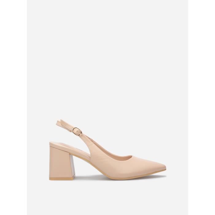 Escarpin bride online talon carré