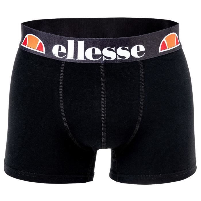 Ellesse Calecon Homme uni Paquet de 3 Noir Cdiscount Pret a Porter