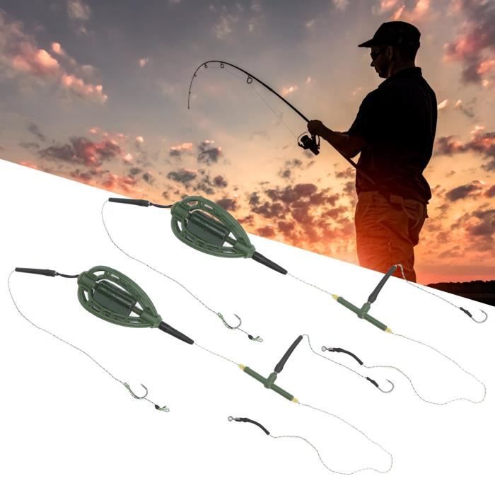PORTE-MANGEOIRE DE PÊCHE sécurisé panier d'appâts efficace pour 10