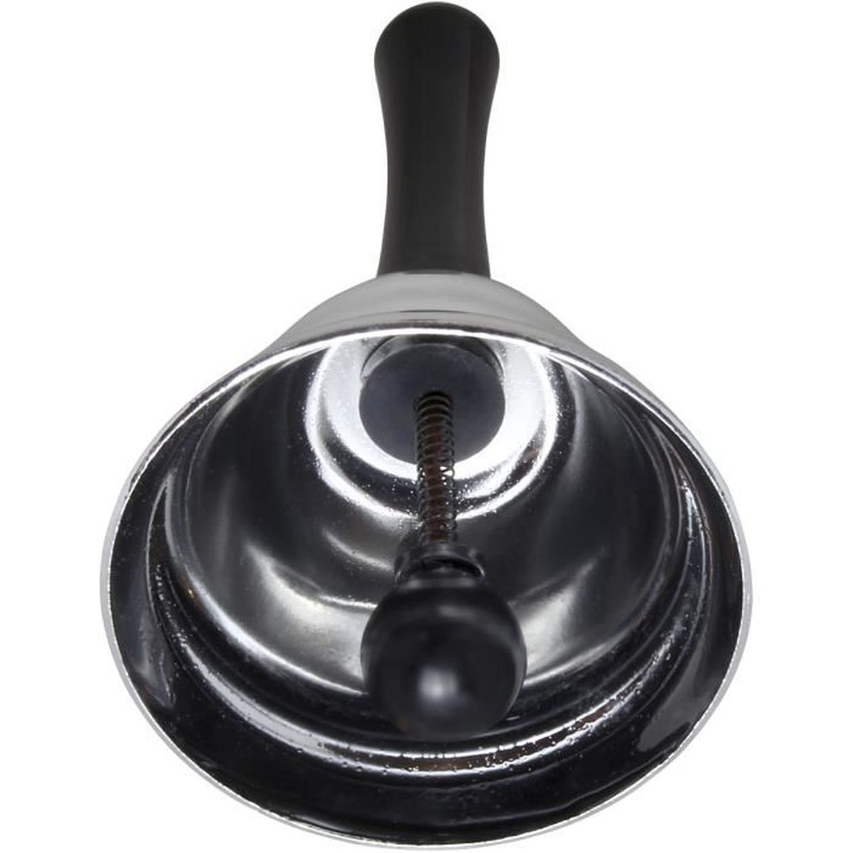 Argent Th/é Cloche /à Main Sonnette Clochette Argent avec Manche en Bois iGadgitz Home U6927