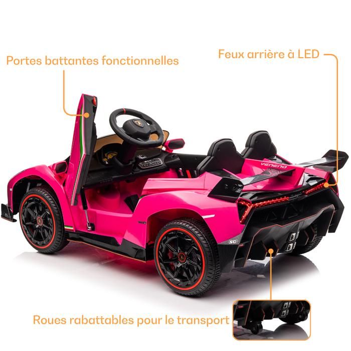 Joyracer Véhicule Électrique 4x4 24 Volts avec Télécommande, Roues