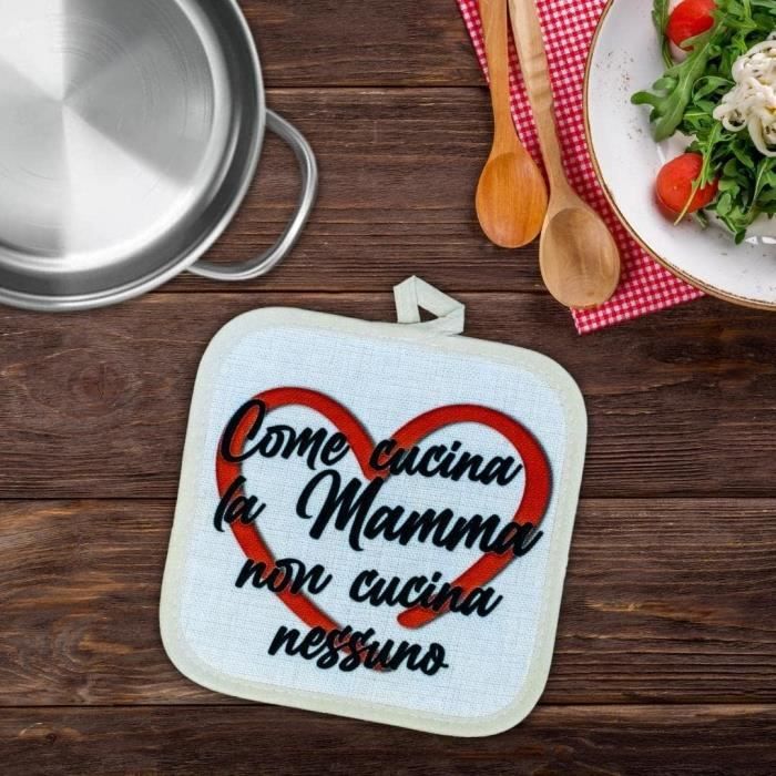 Ensemble Gants De Cuisine & Maniques Résistants à La Chaleur - Motif Lettre D'Amour Rose Rouge