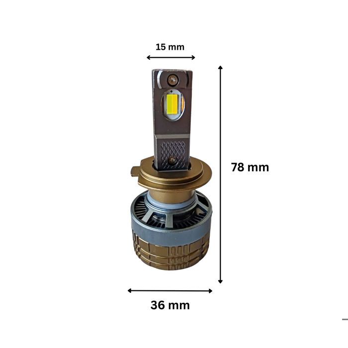 Lot 2 Ampoules LED H4 Bicolores 60W 6000K 3000K - Phares Croisement Antibrouillard IP68 Étanches Blanc Jaune