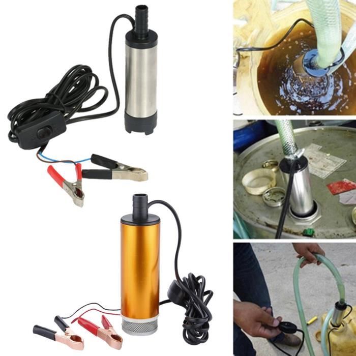 Pompe Submersible électrique 12V/24V - Pour Transfert D'eau, Kérosène, Diesel - Neuf Sous Emballage