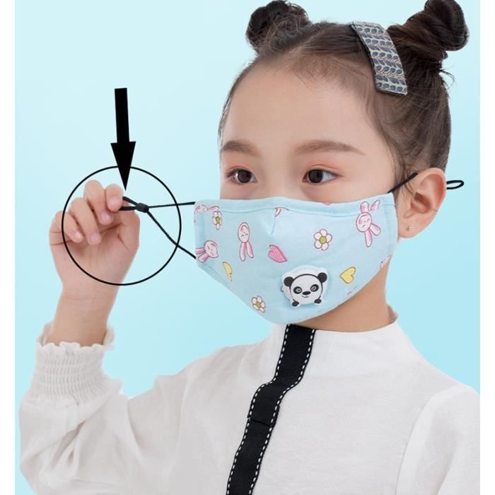 Masque facial de protection anti-poussière réutilisable lavable anti-buée  brume anti-poussière avec filtre à charbon actif avec valve respiratoire