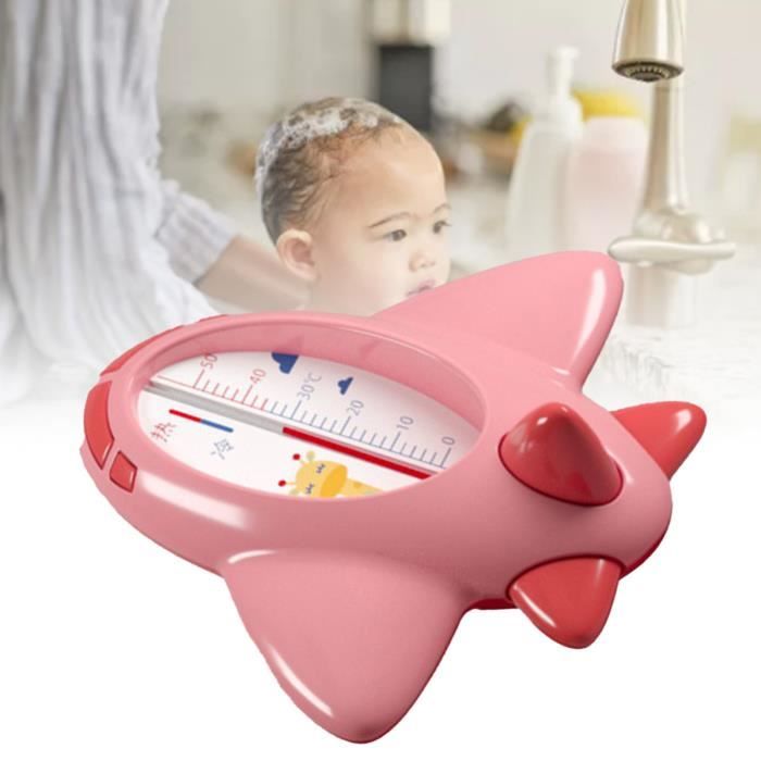 Drfeify Thermomètre de bain bébé avion multifonction mignon pour