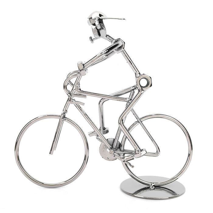 Mini Vélo Vintage 1:10 – Métal Vert – Déco étagère 19x13,5 Cm – Maison De Poupée – Cadeau Collectionneur