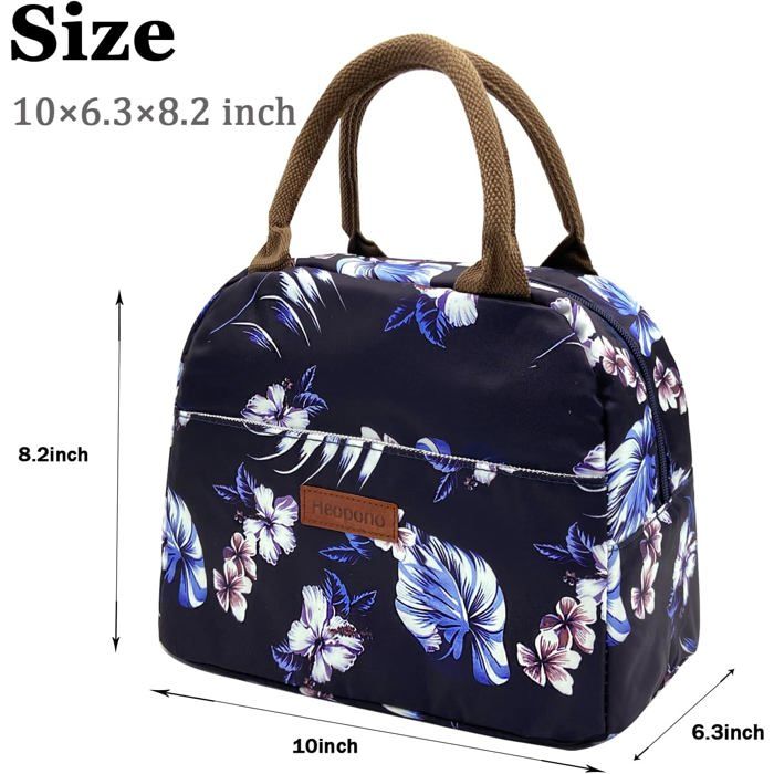 Sac à Lunch Isotherme Pour Femmes/hommes - Boîte à Lunch Réutilisable Pour Bureau Travail École Pique-Nique Plage - Sac Étanche Congelable Avec Bandoulière Amovible Pour Enfants/adultes