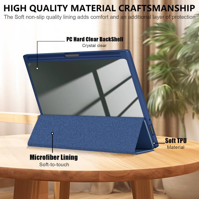 BOOX Note Air4 C Étui Coque Protection Magnétique Rabat - Support Polyvalent Réveil/Veille Automatique