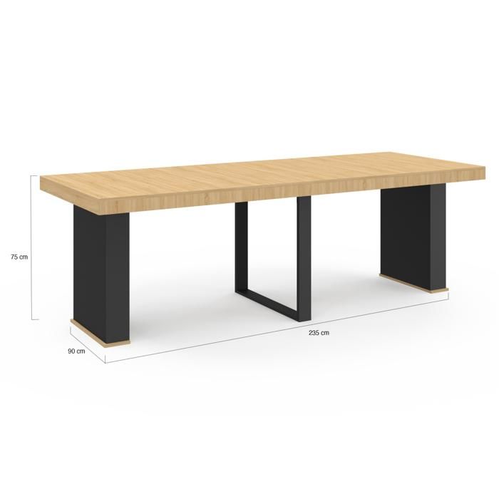 Console de vie en bois de frêne produite en Italie