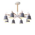 Pfa Exbon 8 Tete Metric Minimaliste Moderne Salon Lustre